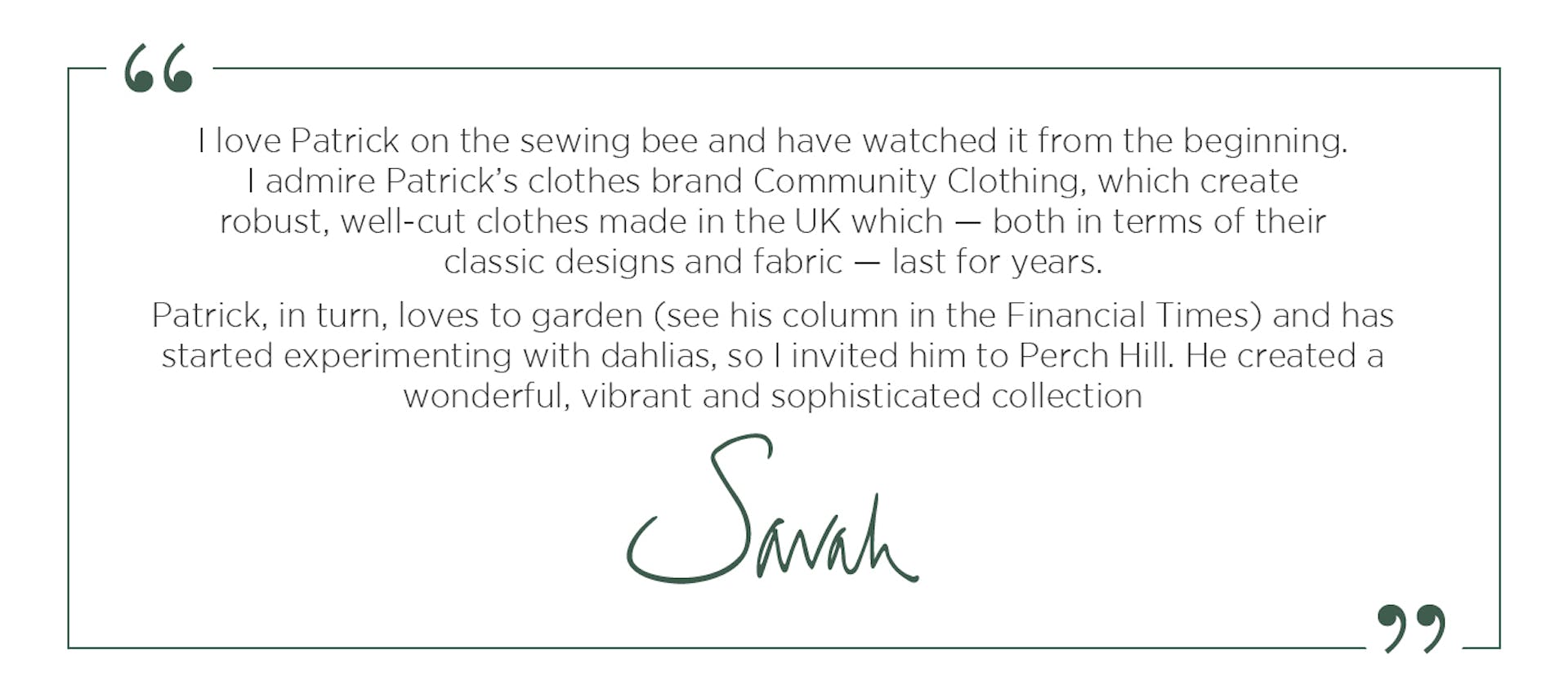 Patrick Grant SR Quote 1