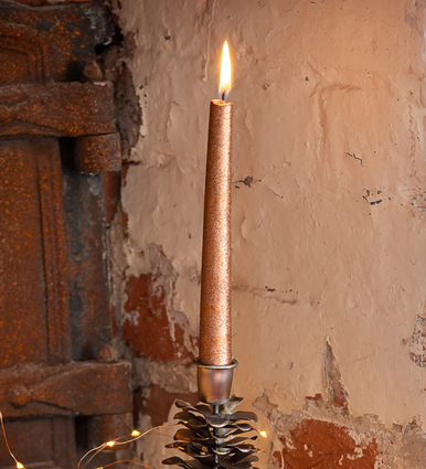 Dipped Copper Candle