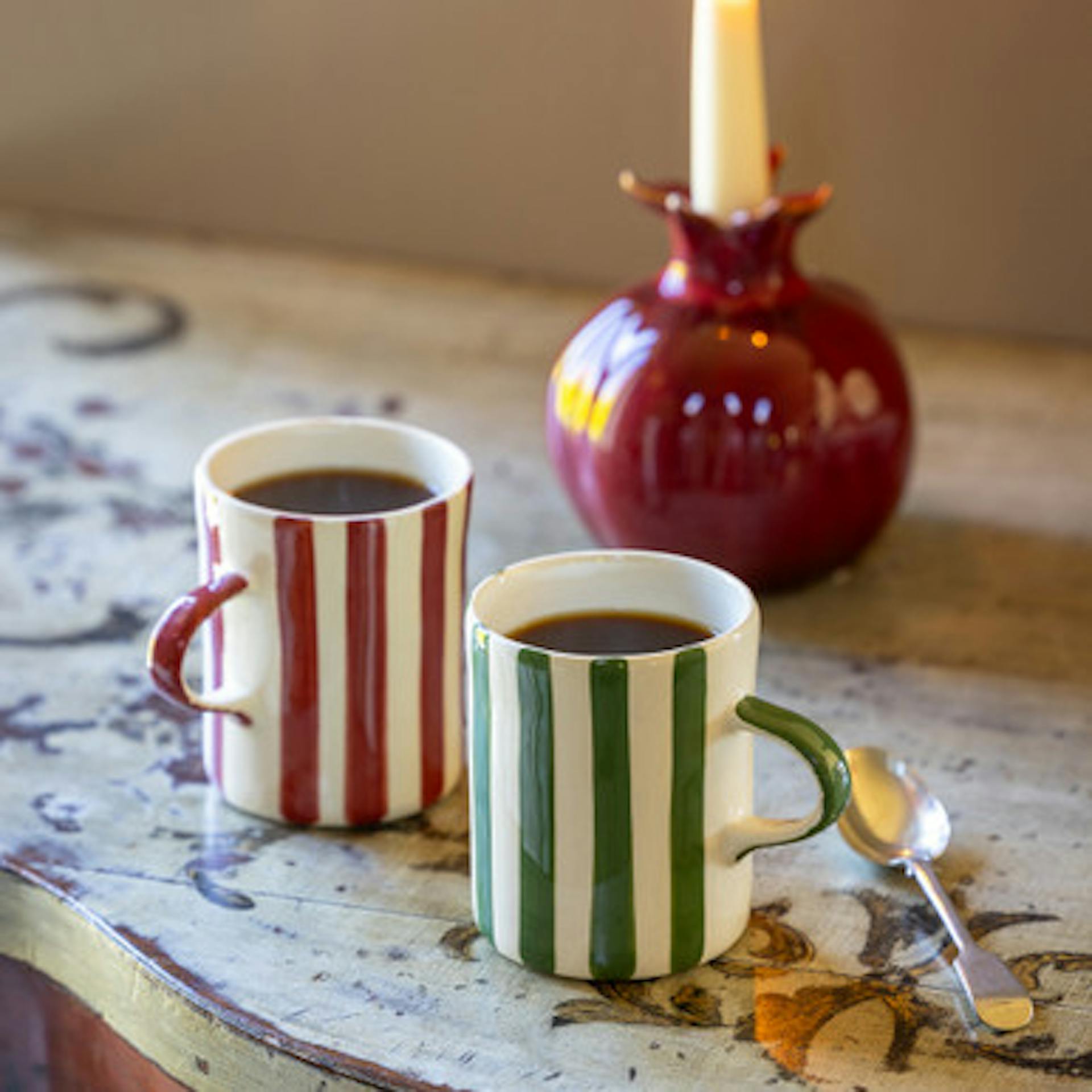 Striped Mugs