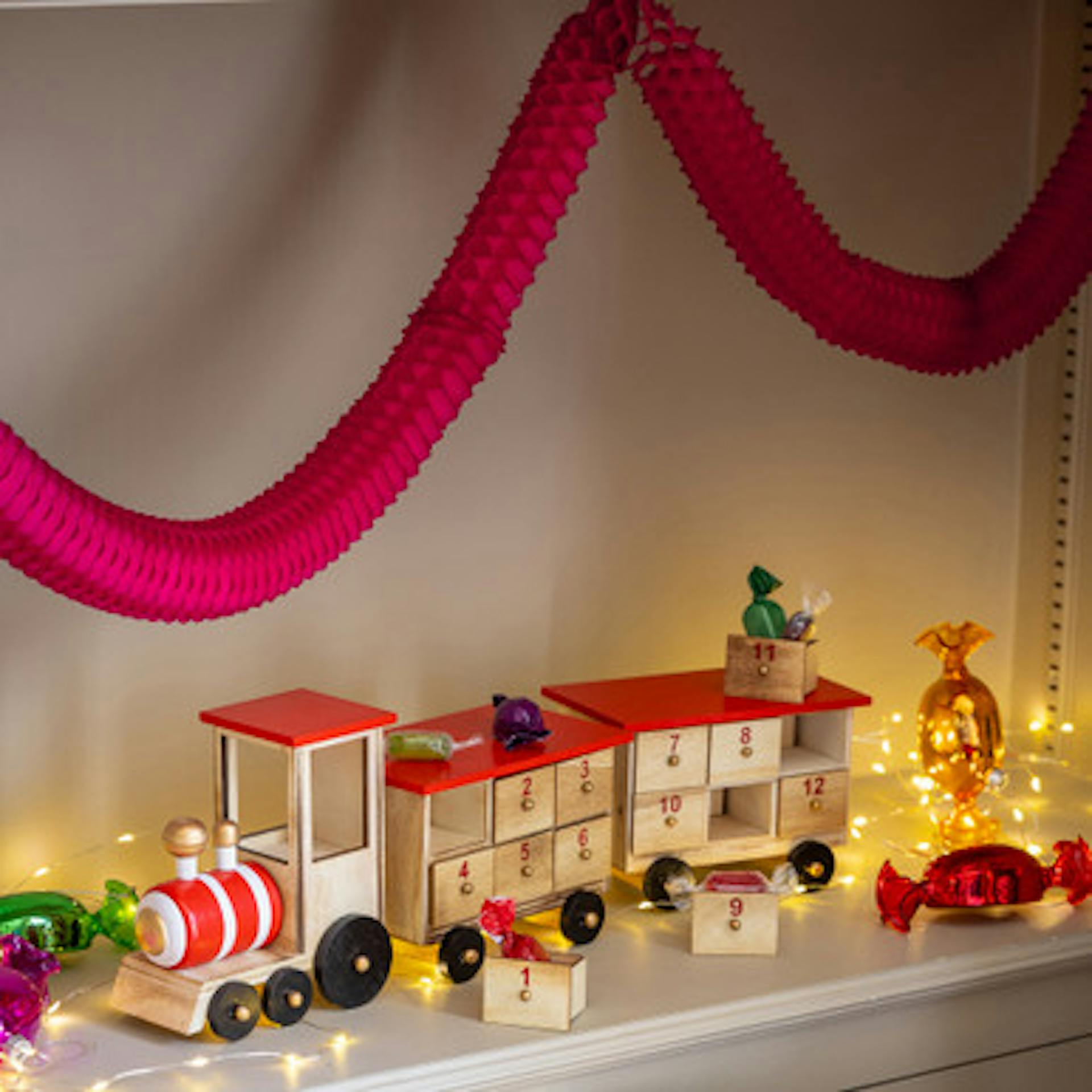 With a Slot for Everyday, Wooden Advent Train