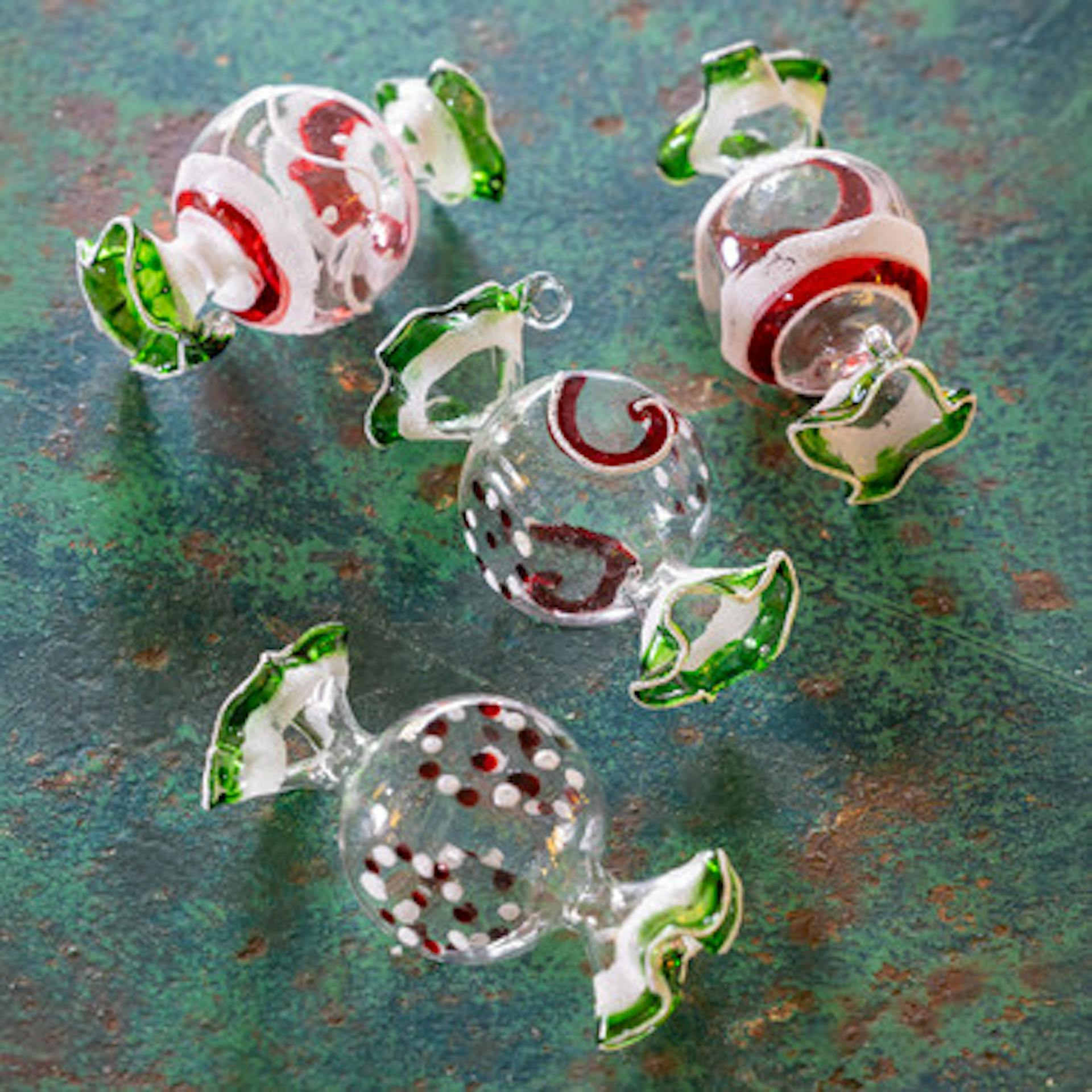 Glass Sweetie Tree Decorations