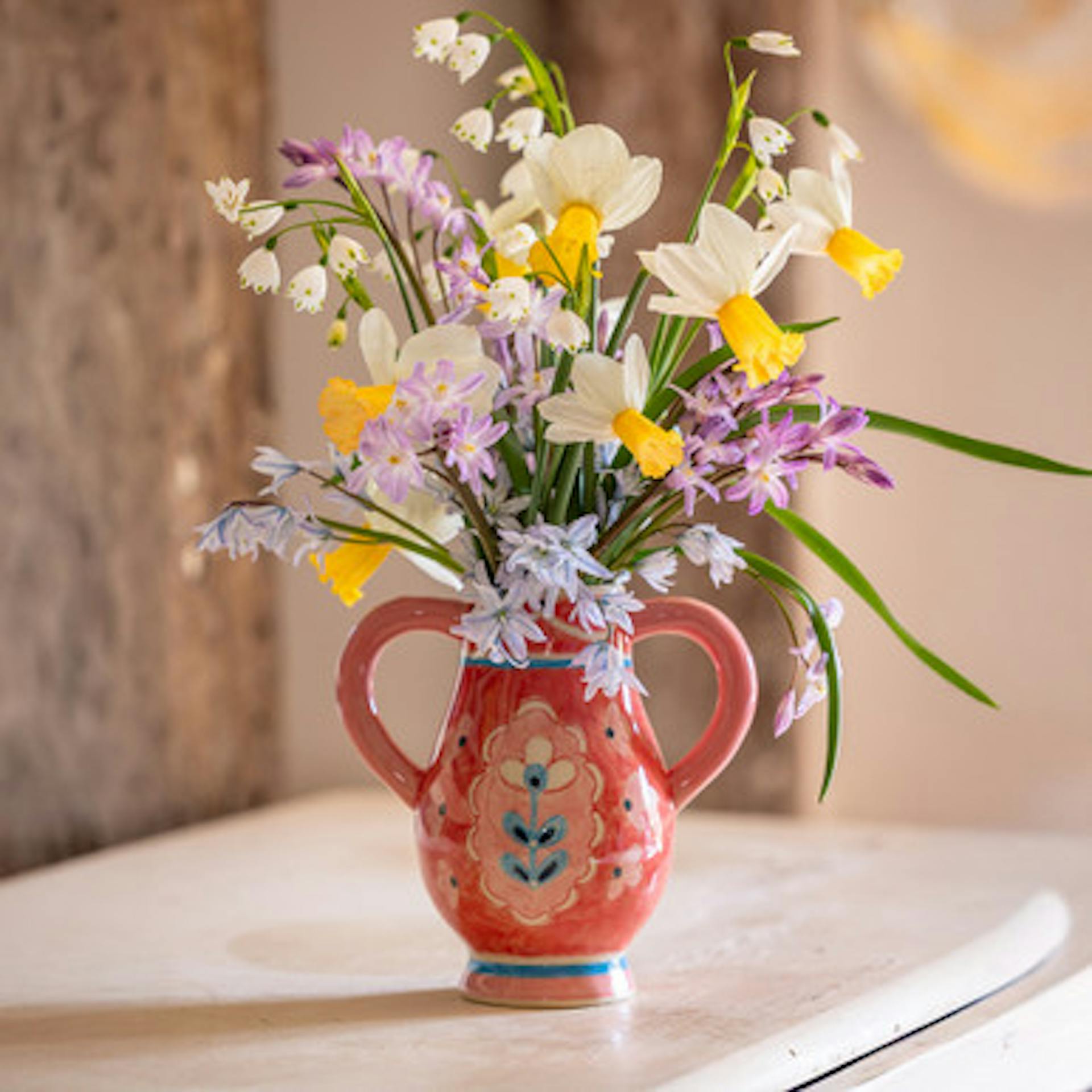 Raspberry Bloomsburyish Vase