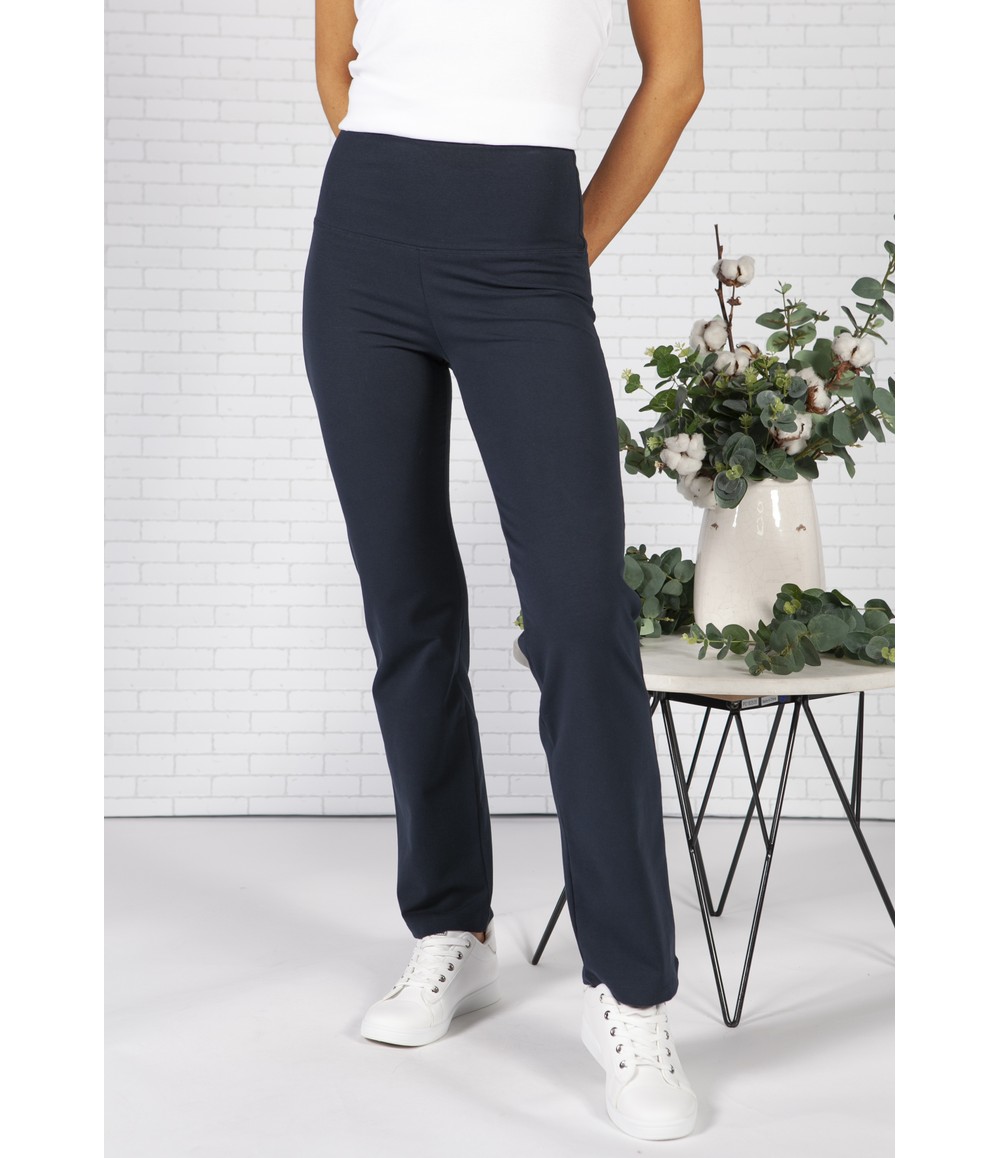 women's navy skinny fit trousers