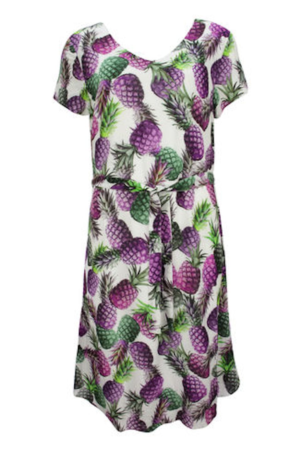 Kleid mit Ananasprint