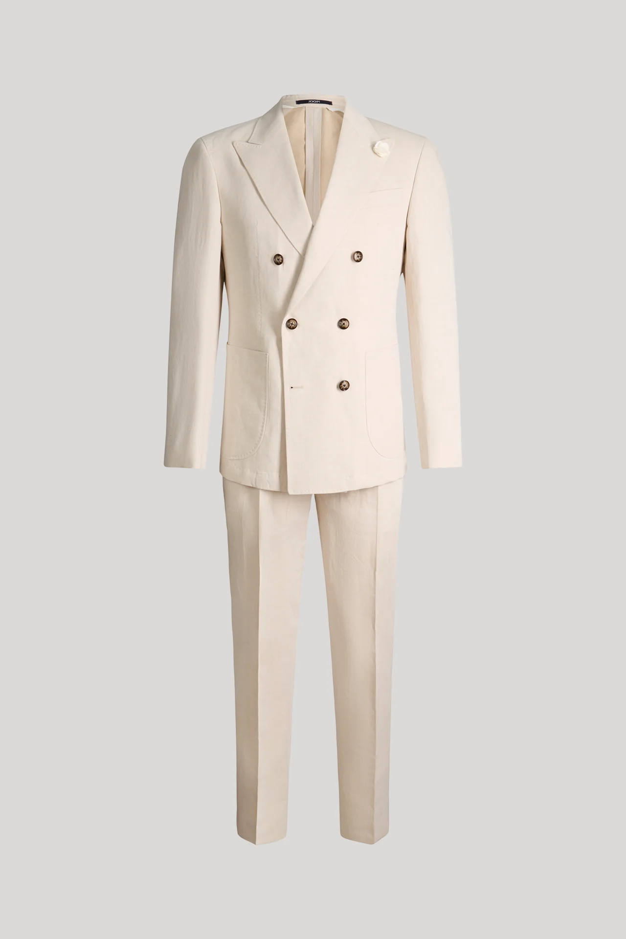 Heazy-Rennet Linen-Blend Suit in Light Beige