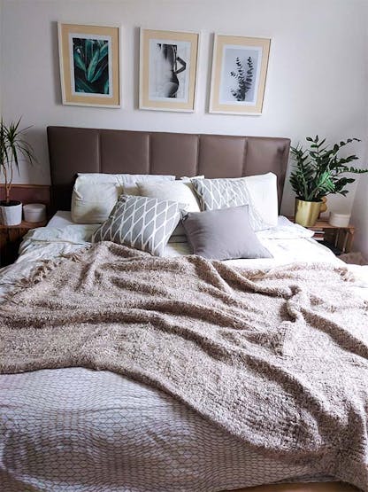 Boxspringbett Pego in mammut braun