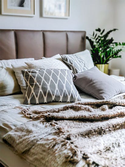Boxspringbett Pego in mammut braun