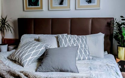 Boxspringbett in braun