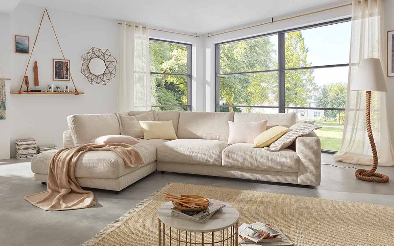 Wohnlandschaft aus Cord