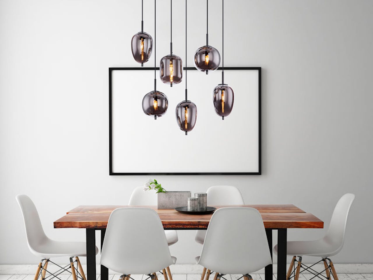 Pendelleuchte Blacky, Rauchglas dunkel