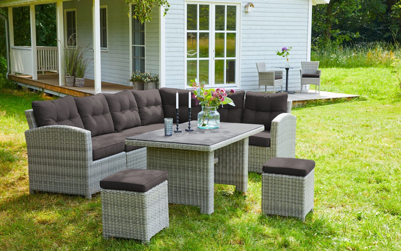 Gartenlounge aus Polyrattan