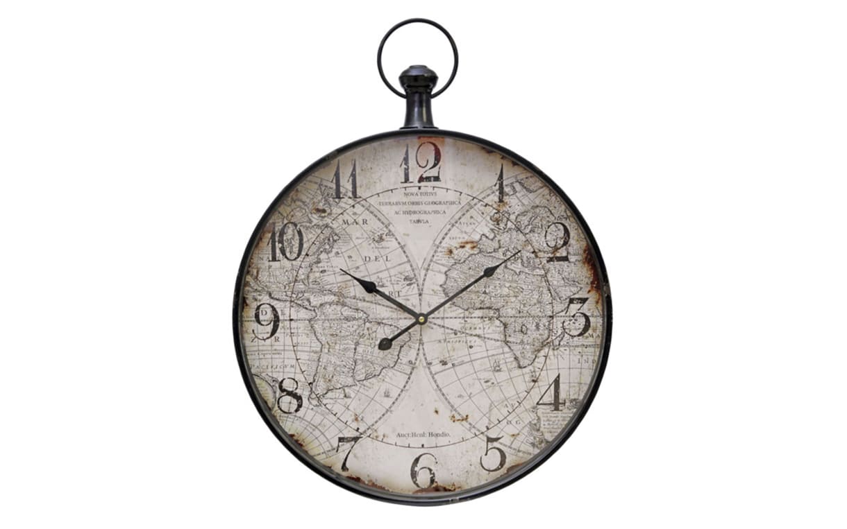 Wanduhr schwarz, 65 cm