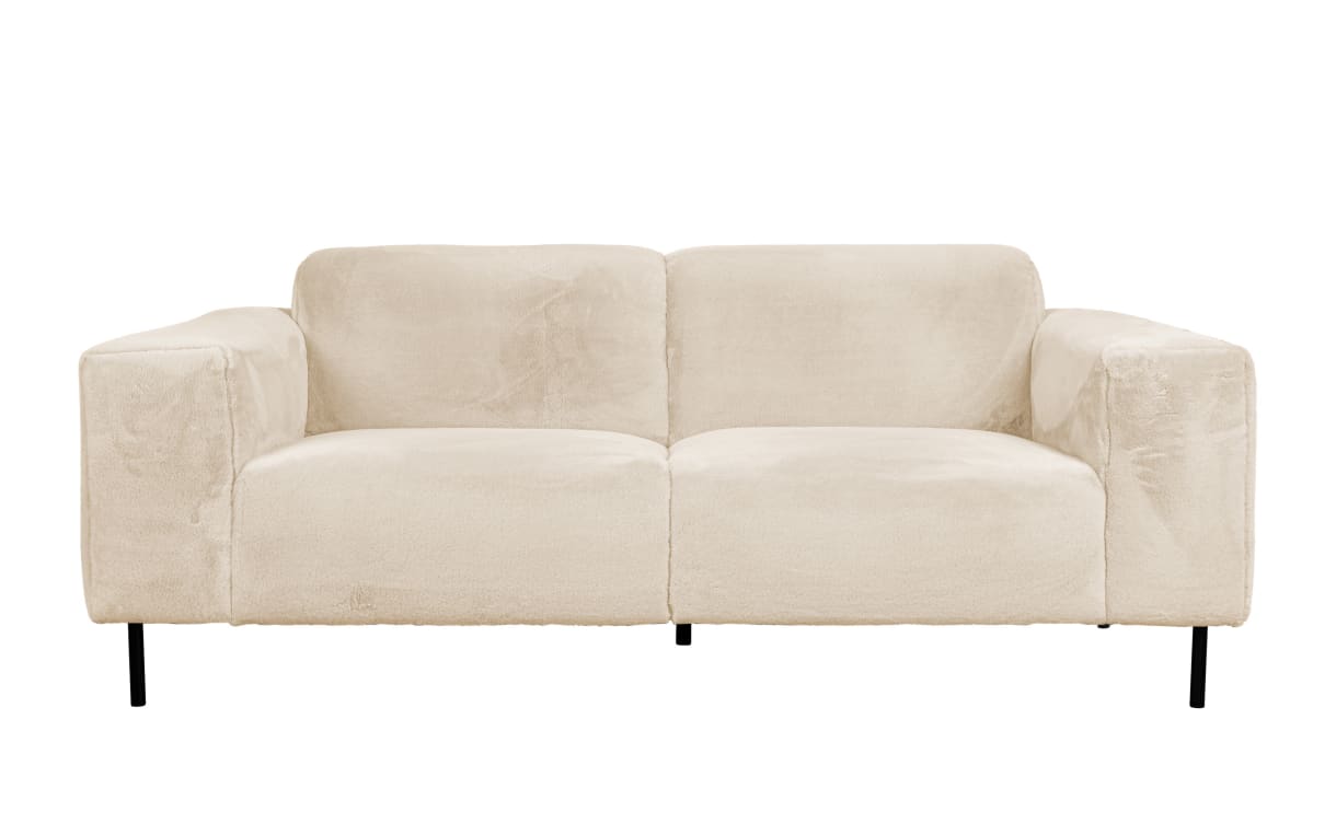 Sofa Sylvia Fur, cremefarbig
