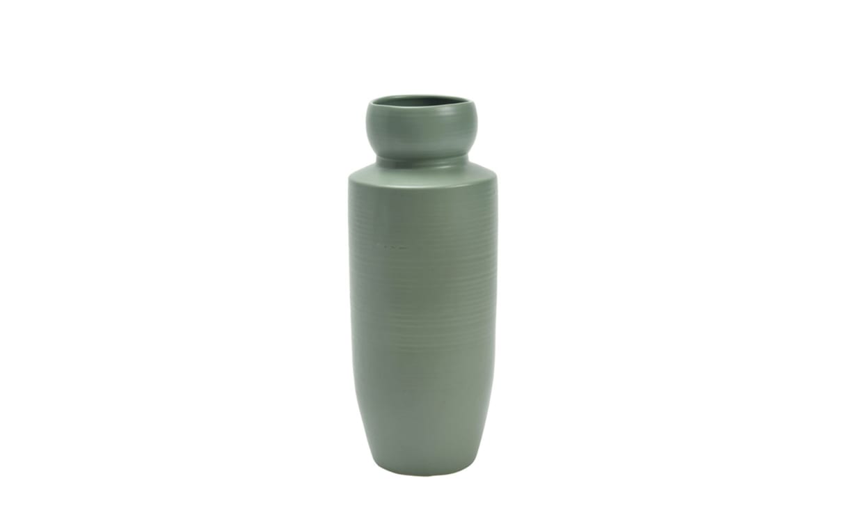 Vase Steingut, grün, 41 cm