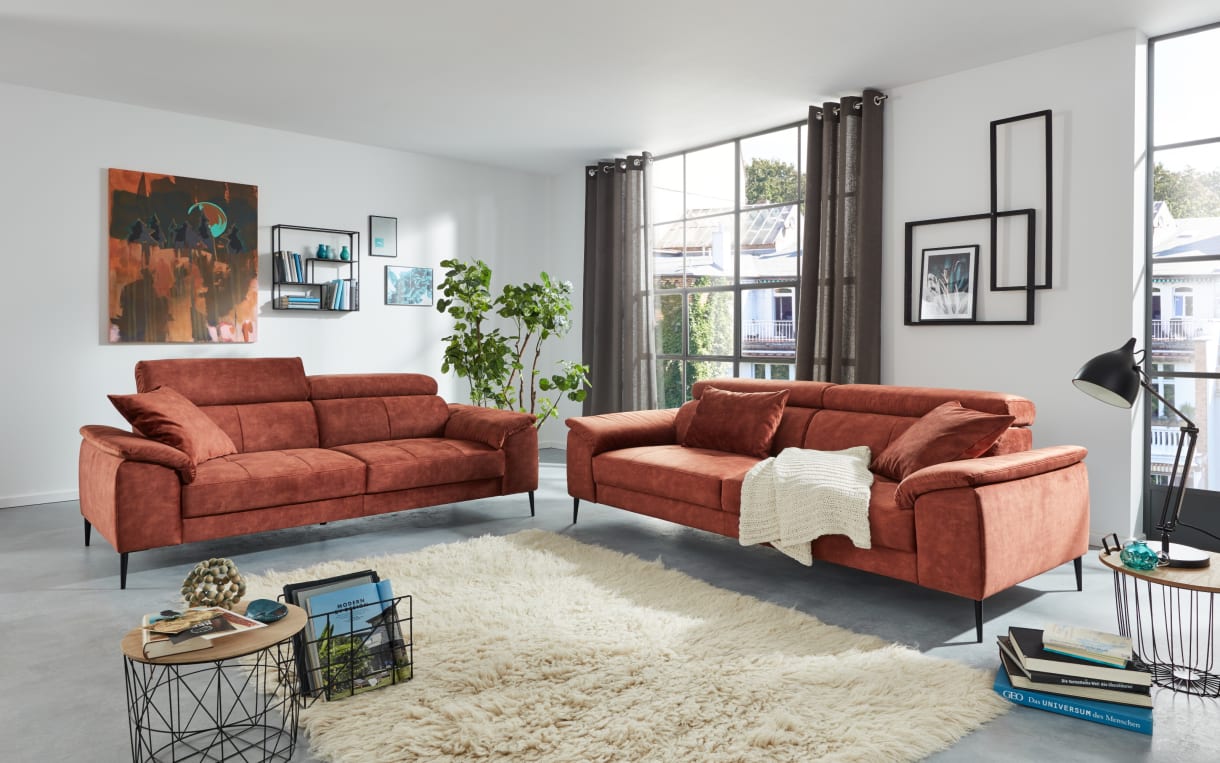 Garnitur Sealy in kupfer