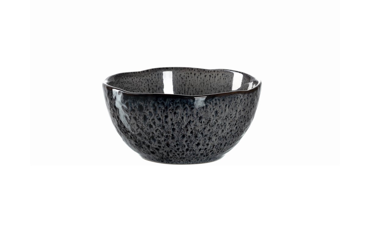 Keramikschale Matera in anthrazit, 12 cm