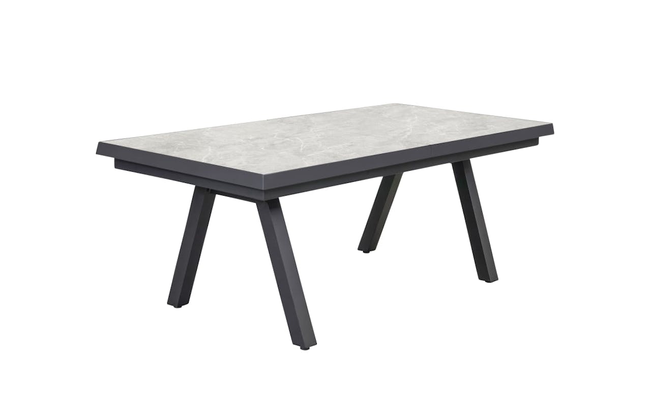 Ausziehtisch Bari, anthrazit/grau, inkl. Synchronauszug