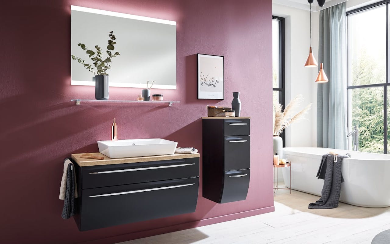 Badeinrichtung Ronda in Cosmos grey