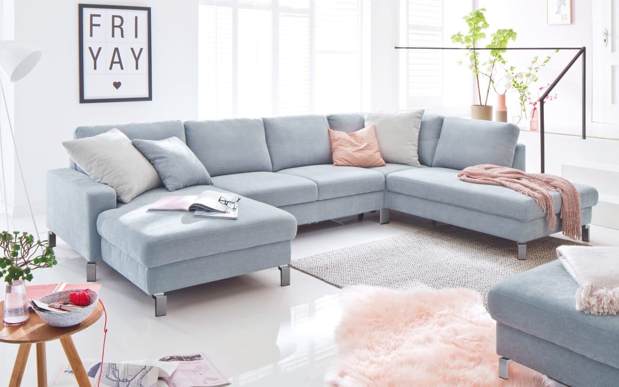 Wohnlandschaft Calama in light blue