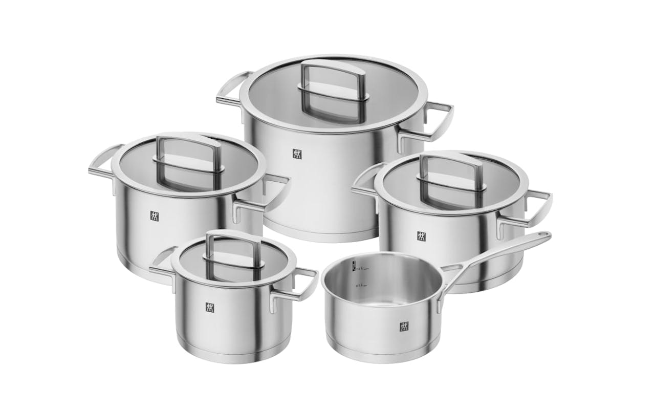 Kochtopf-Set Vitality aus Edelstahl, 5-teilig