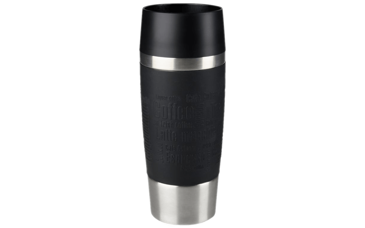 Iso-Trinkbecher Travel Mug in schwarz, 0,36 l