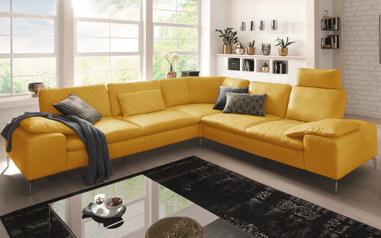 Wohnlandschaft 16540 Valentinoo in sunrise, inklusive Sitztiefenverstellung