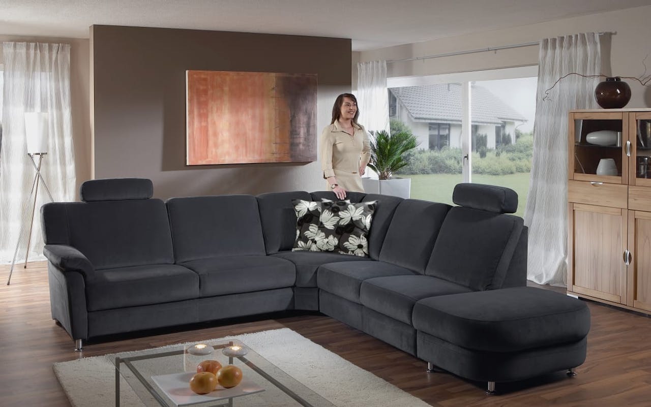 Funktions-Wohnlandschaft ZE-EM06001 in anthrazit, ohne Funktionen