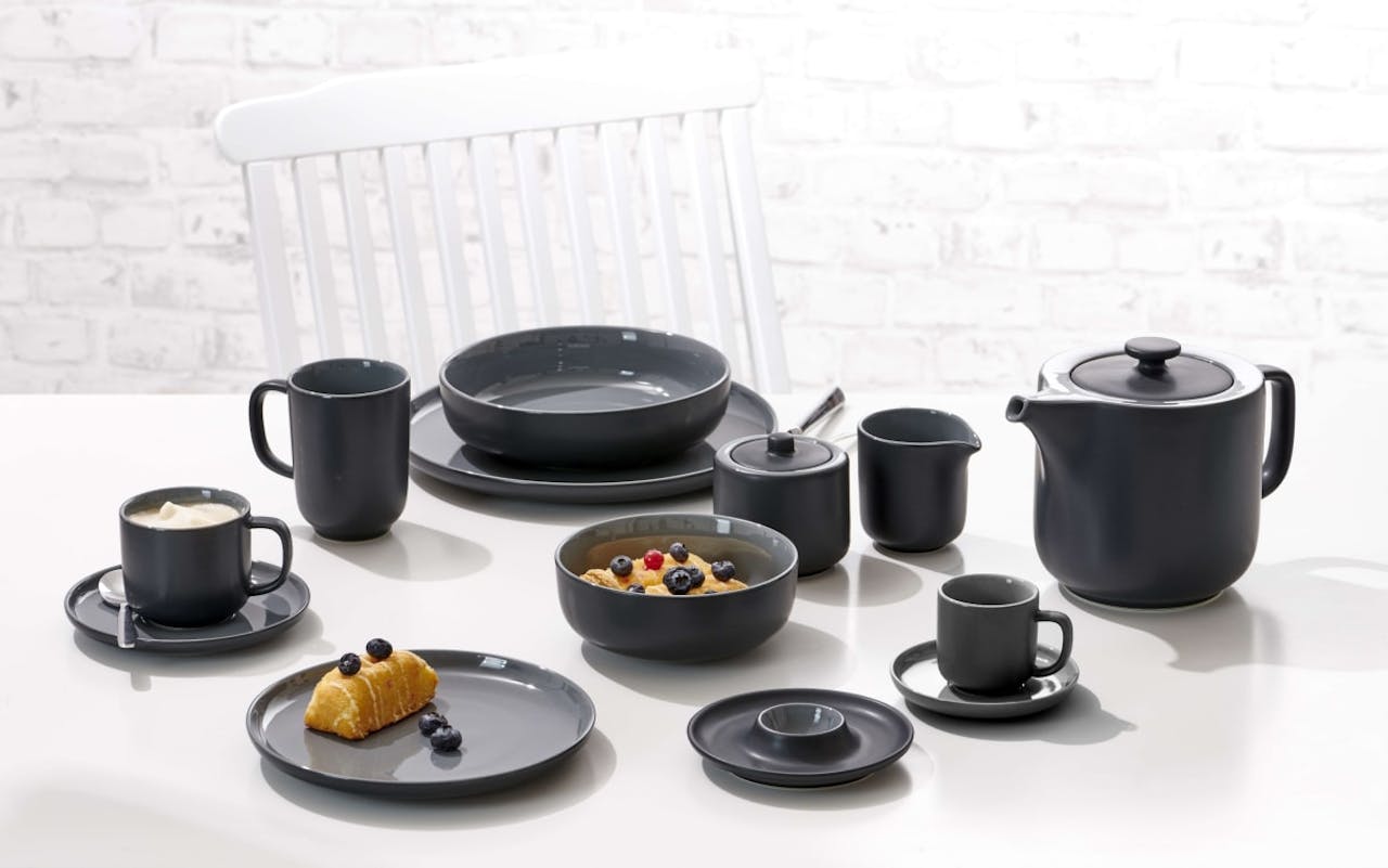 Kombiservice Jasper in schwarz/grau, 16-teilig