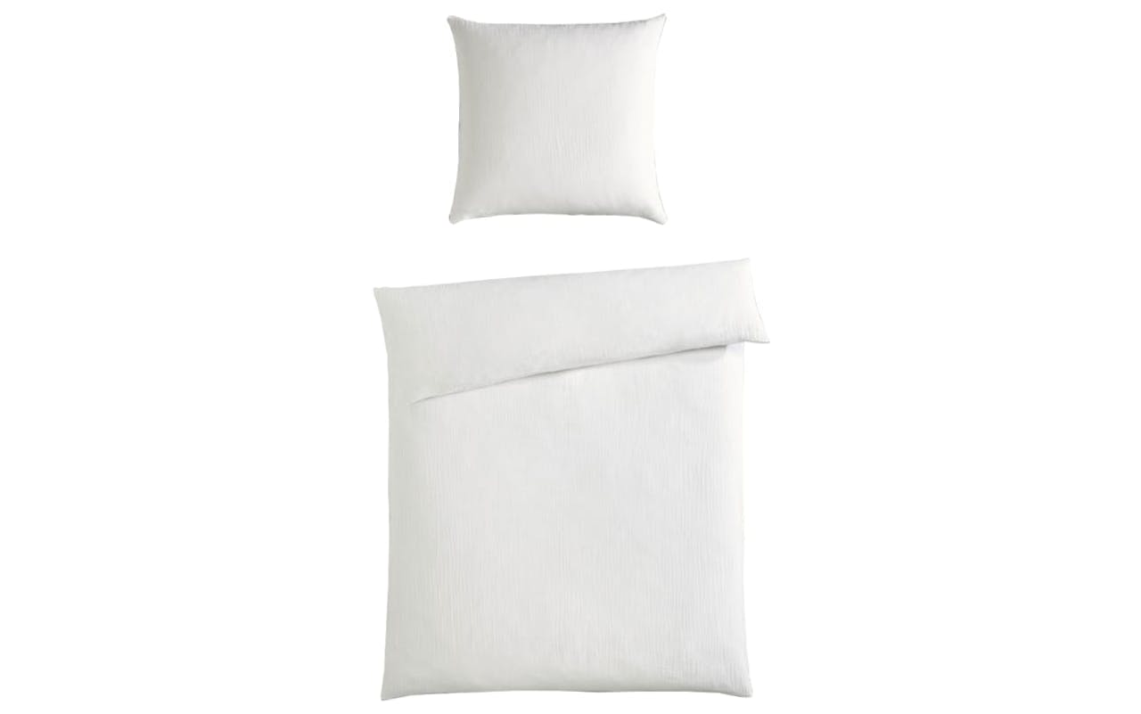 Bettwäsche Musselin, weiß, ca. 135 x 200 cm