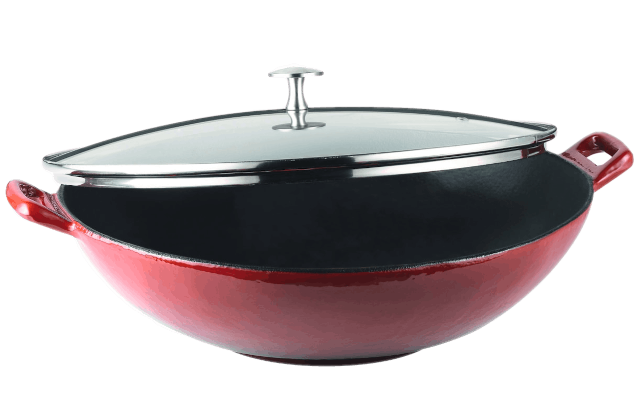Wok Calido in rot, 4 l