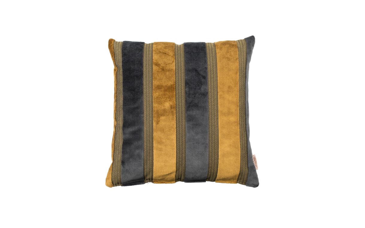 Kissen Scott in gelb/grau, 45 x 45 cm 