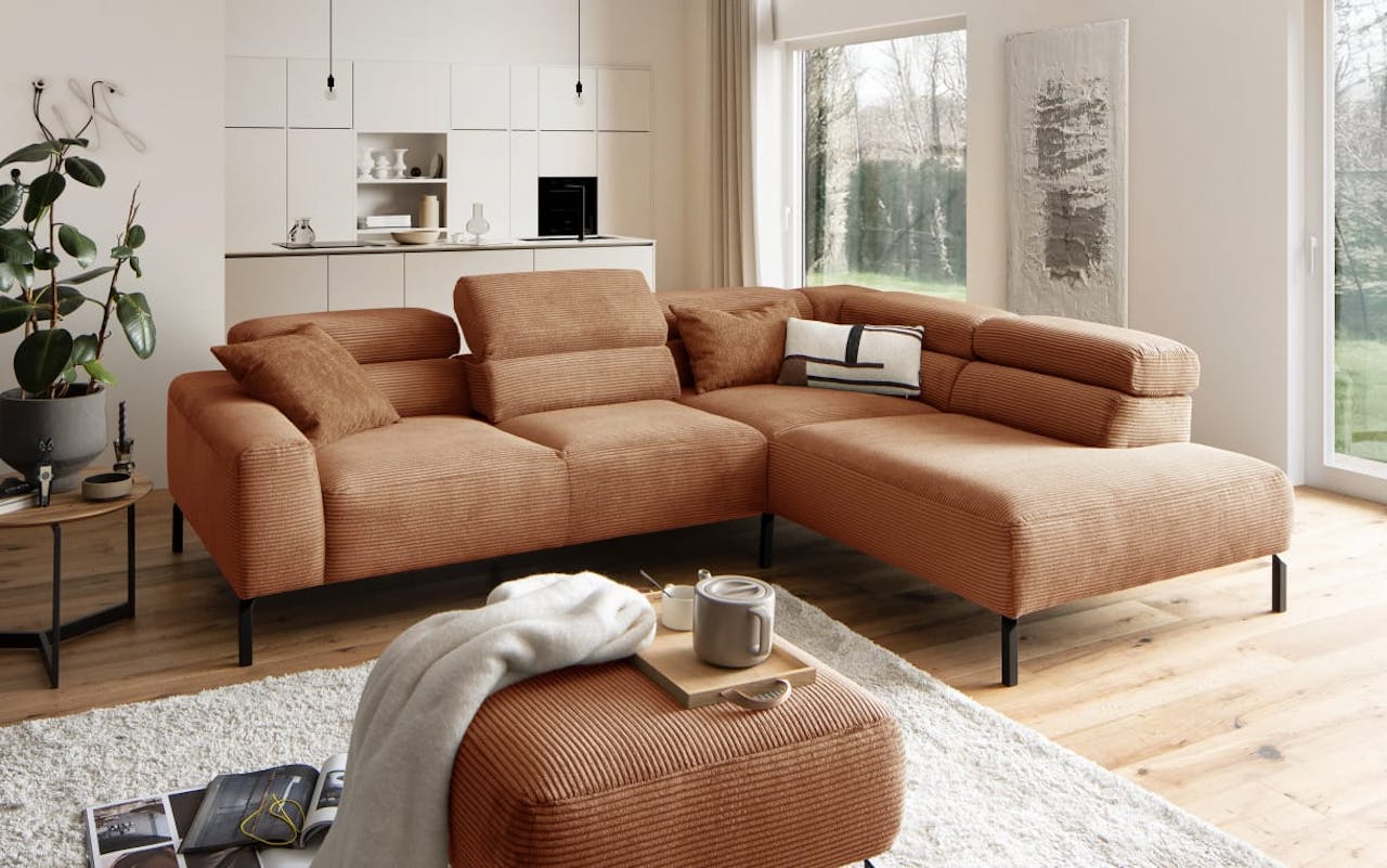 Wohnlandschaft Spring Move, braun, inkl. Funktionen