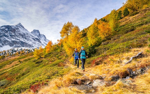 Persone che corrono in ambiente montano