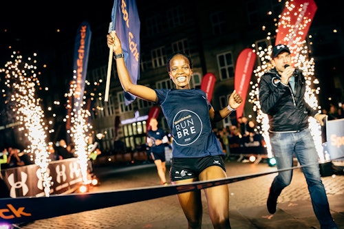 Gewinnerin beim SportScheck RUN in Bremen