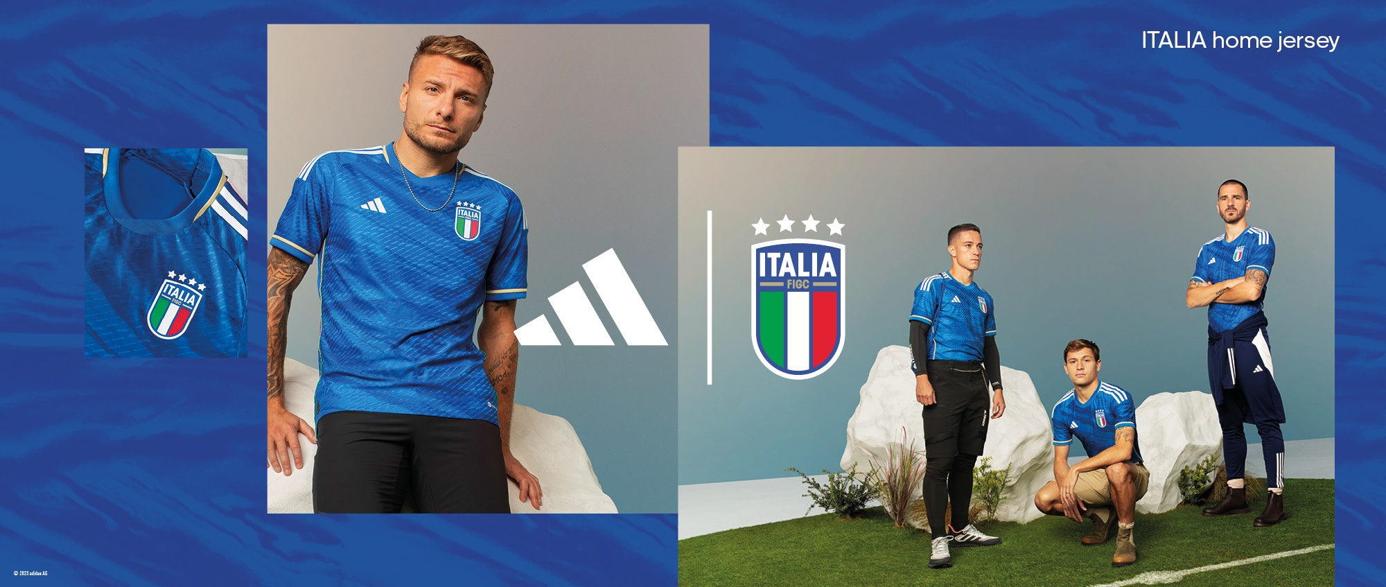 ITALIA FIGC MAGLIA BAMBINO HOME ADIDAS 2023