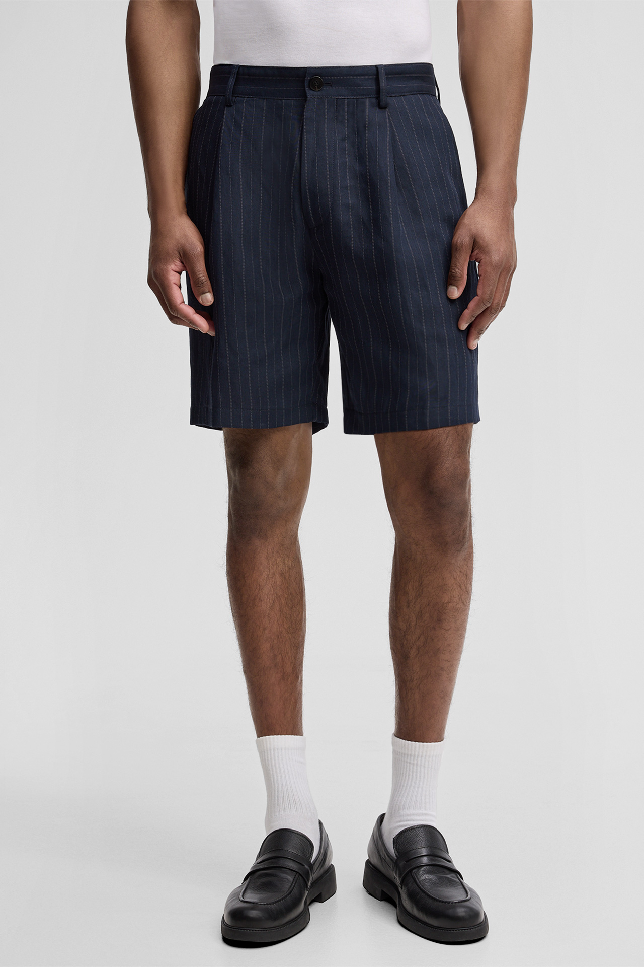 Baukasten-Anzug-Shorts Kelby, navy gestreift