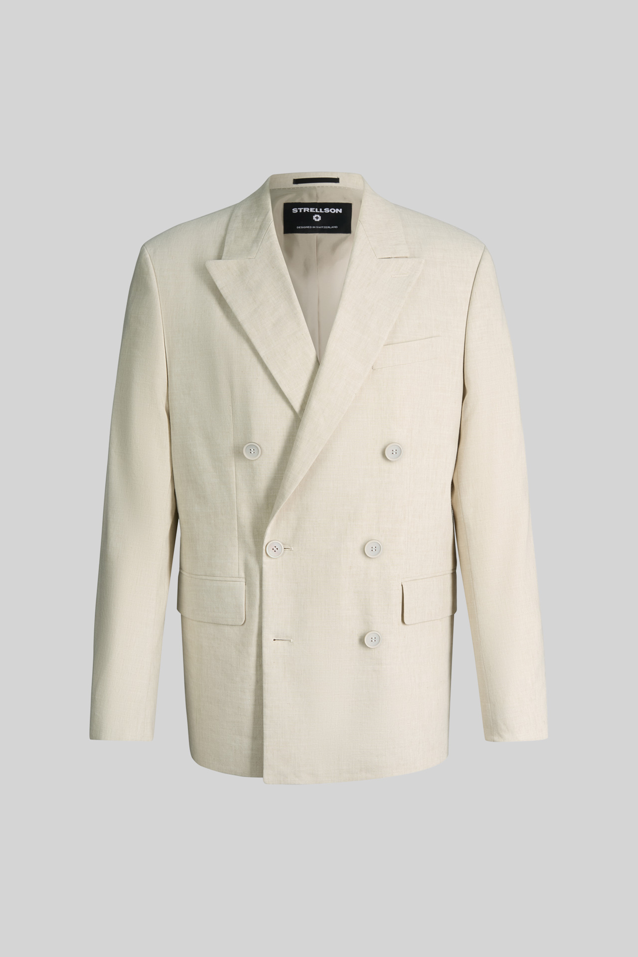 Baukasten-Sakko Ashton mit Leinenanteil, beige
