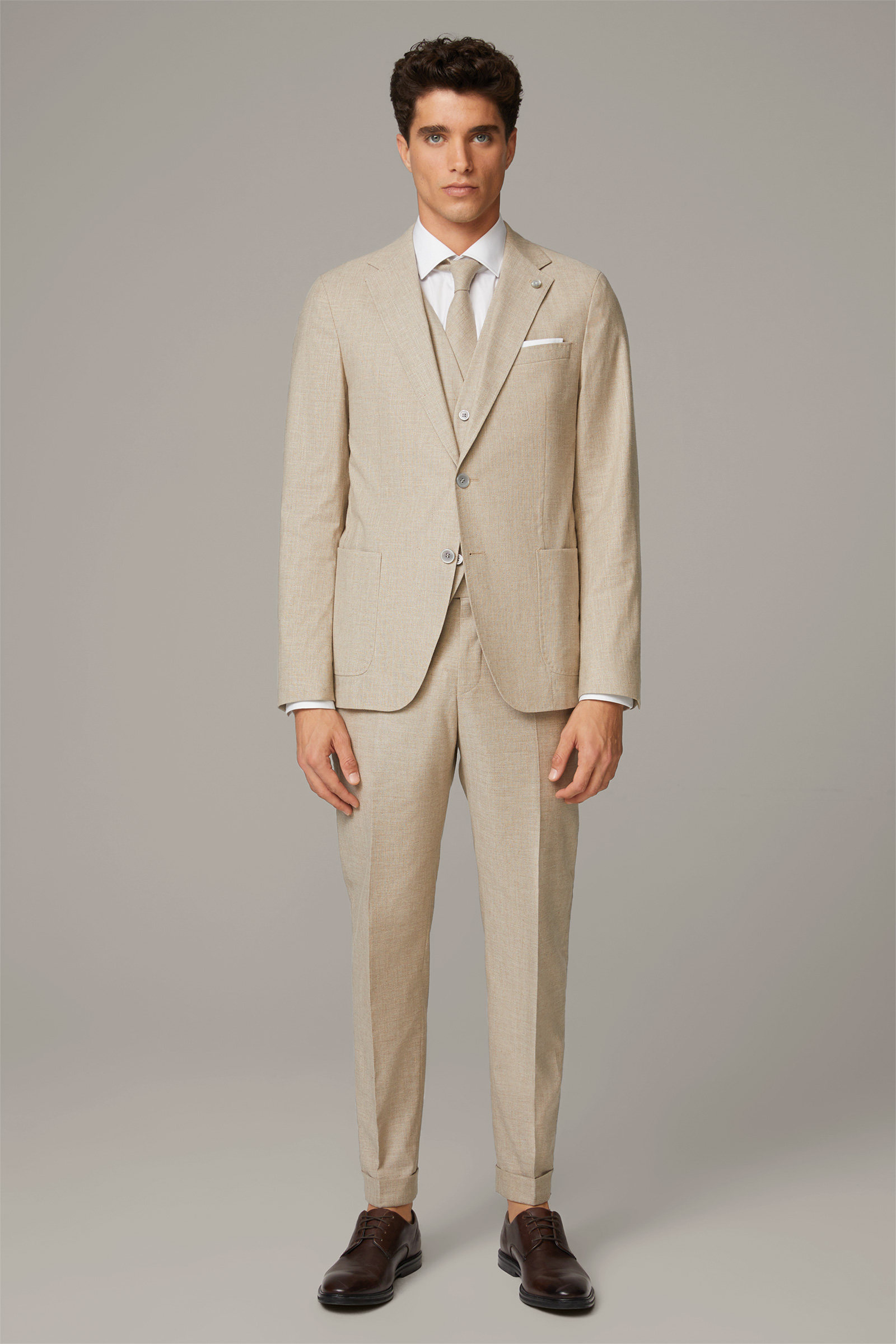 Baukasten-Sakko Acon, beige meliert