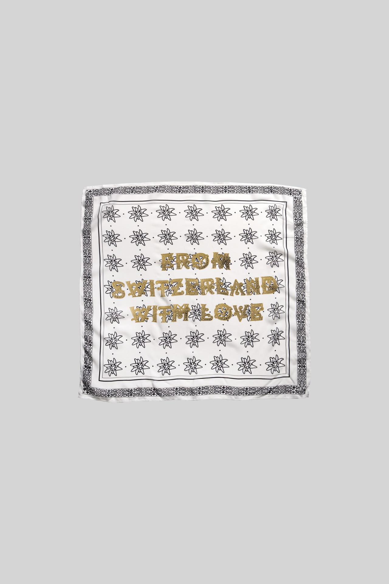 Bandana CH-Tuechli, white patterned