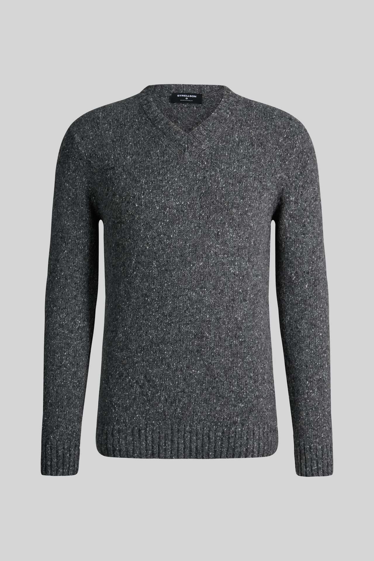 Pullover mit V-Neck, grau