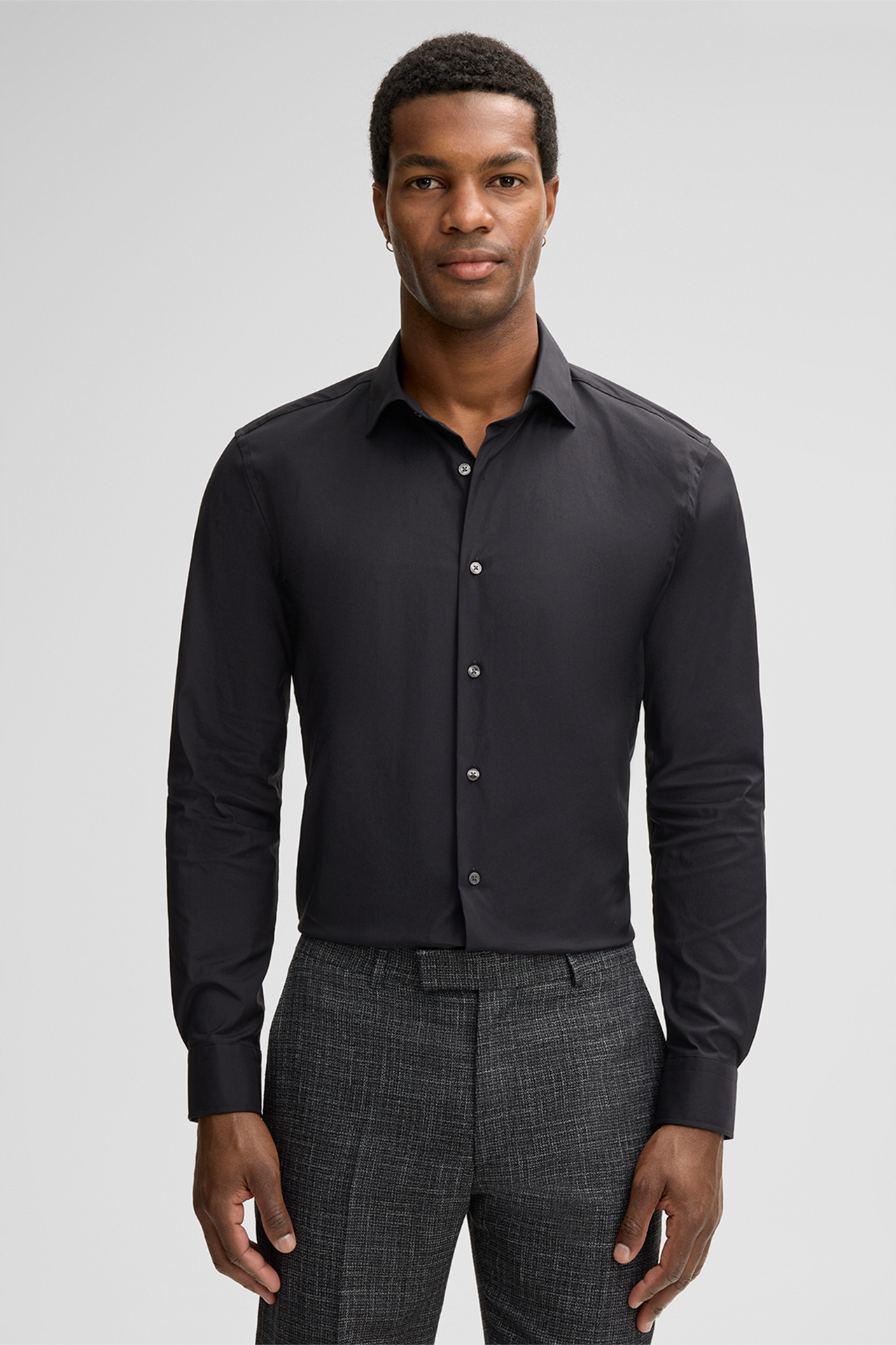 Hemd Santos, schwarz