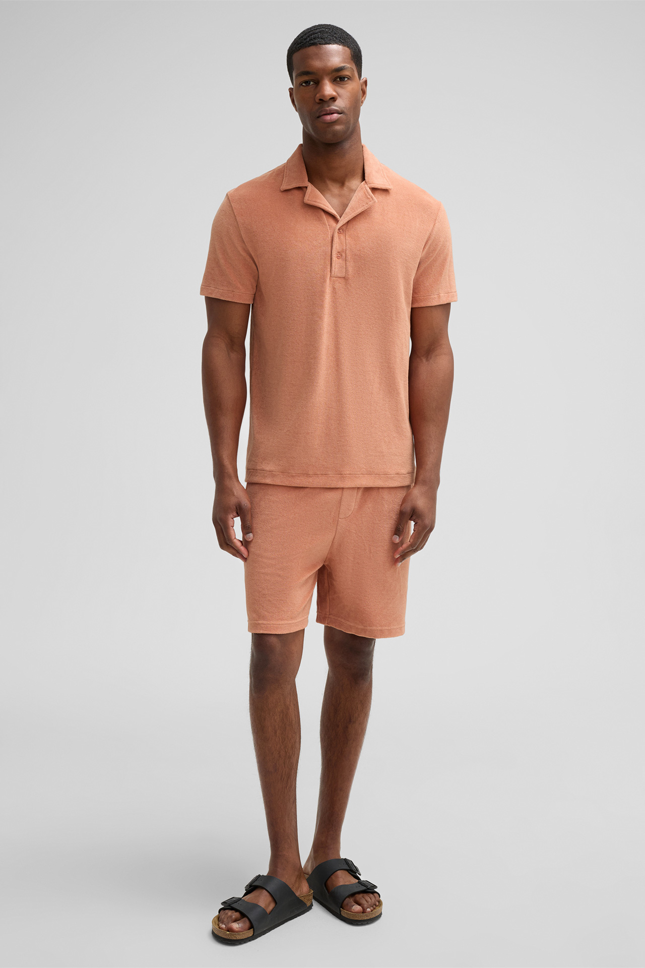 Frottee-Poloshirt Joseph, apricot