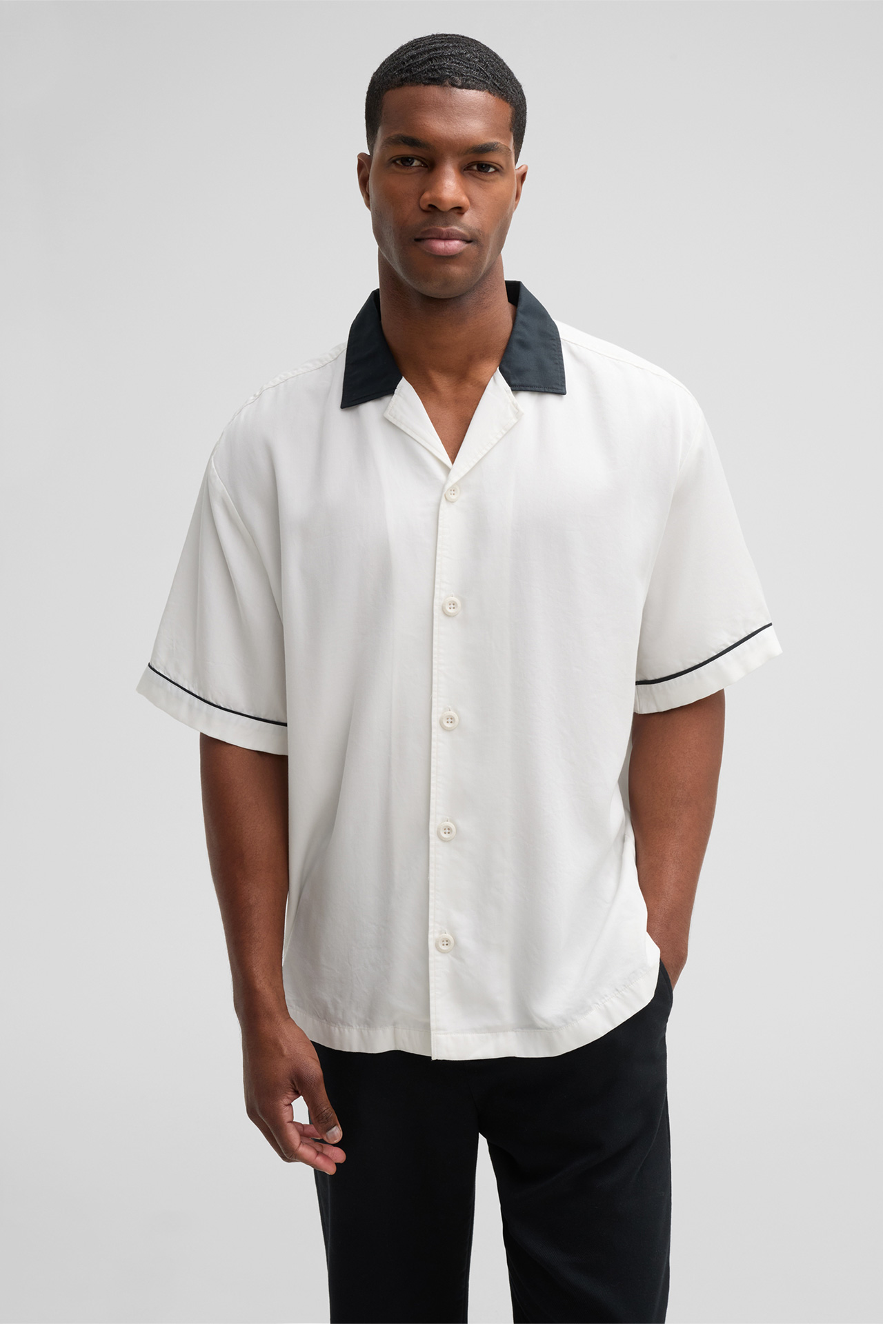 Kurzarm-Hemd Cruiz, offwhite