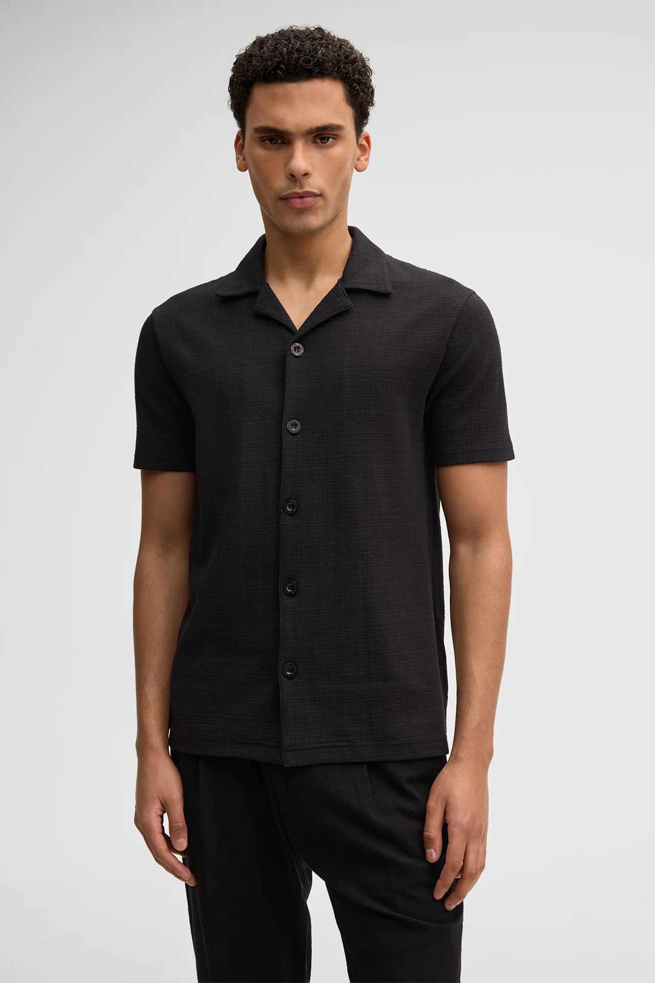Jersey-Hemd Filip, schwarz
