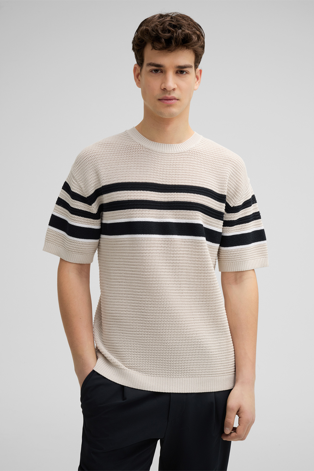 Strick-Shirt Ander, beige