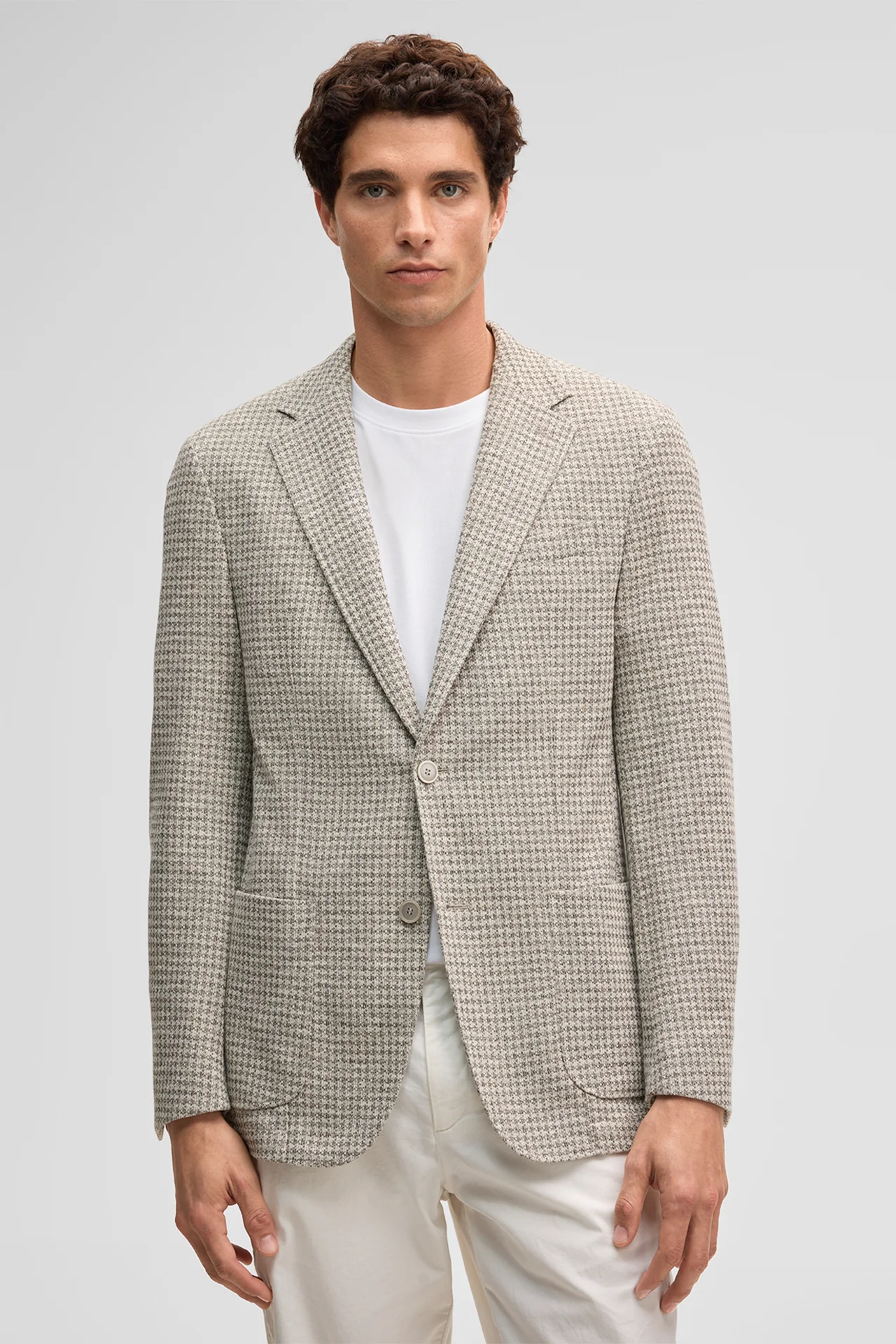 Sakko Acon, beige gemustert