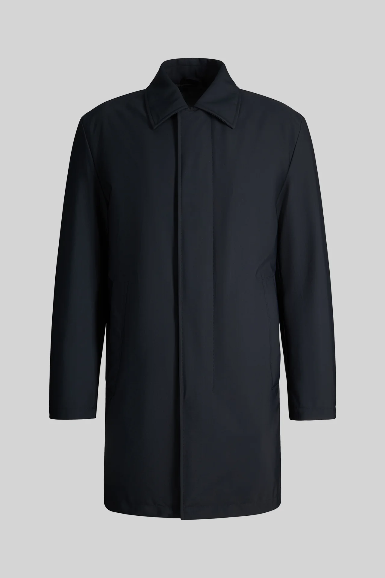 City-Mantel mit Umlegekragen, navy