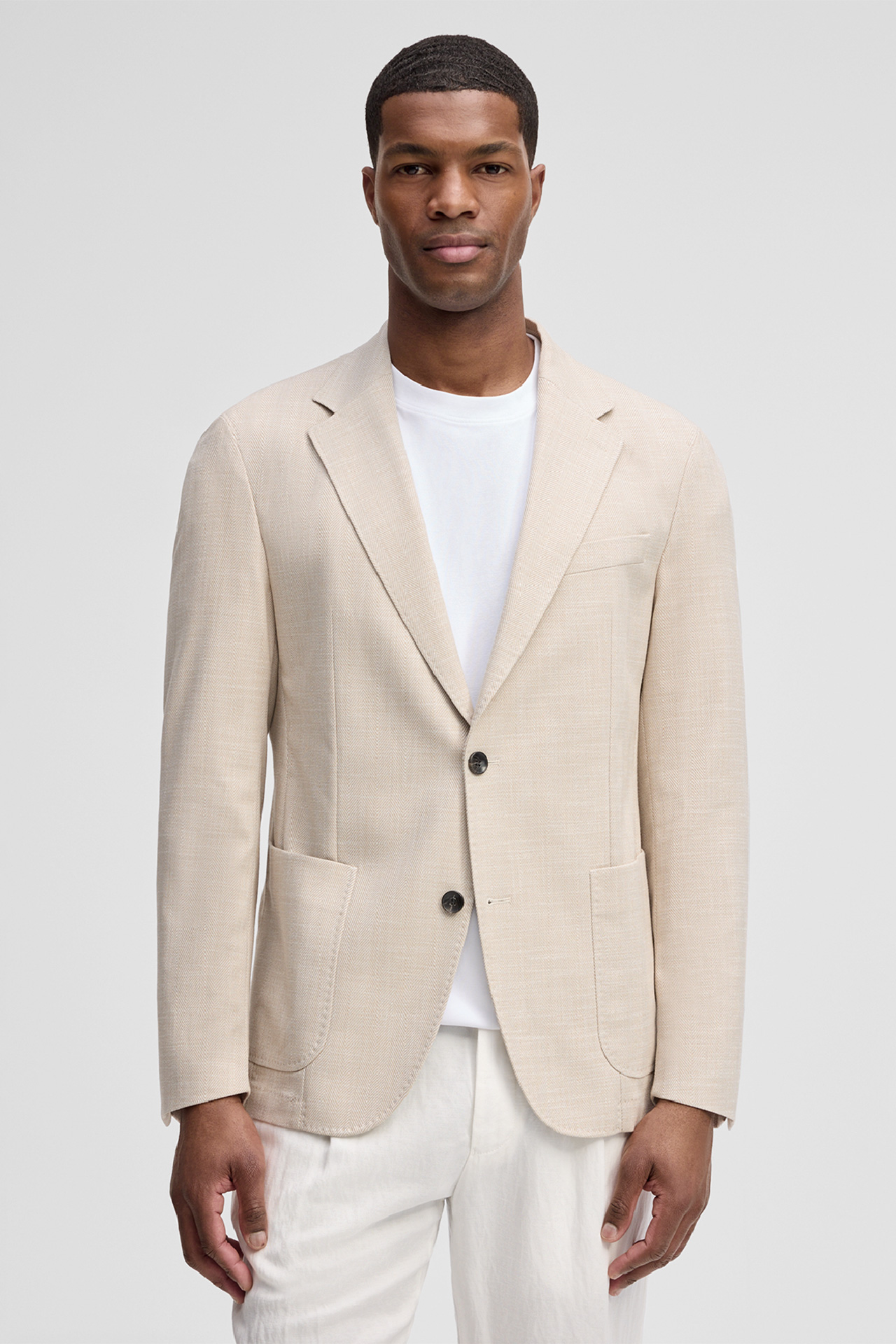 Sakko Acon, beige meliert