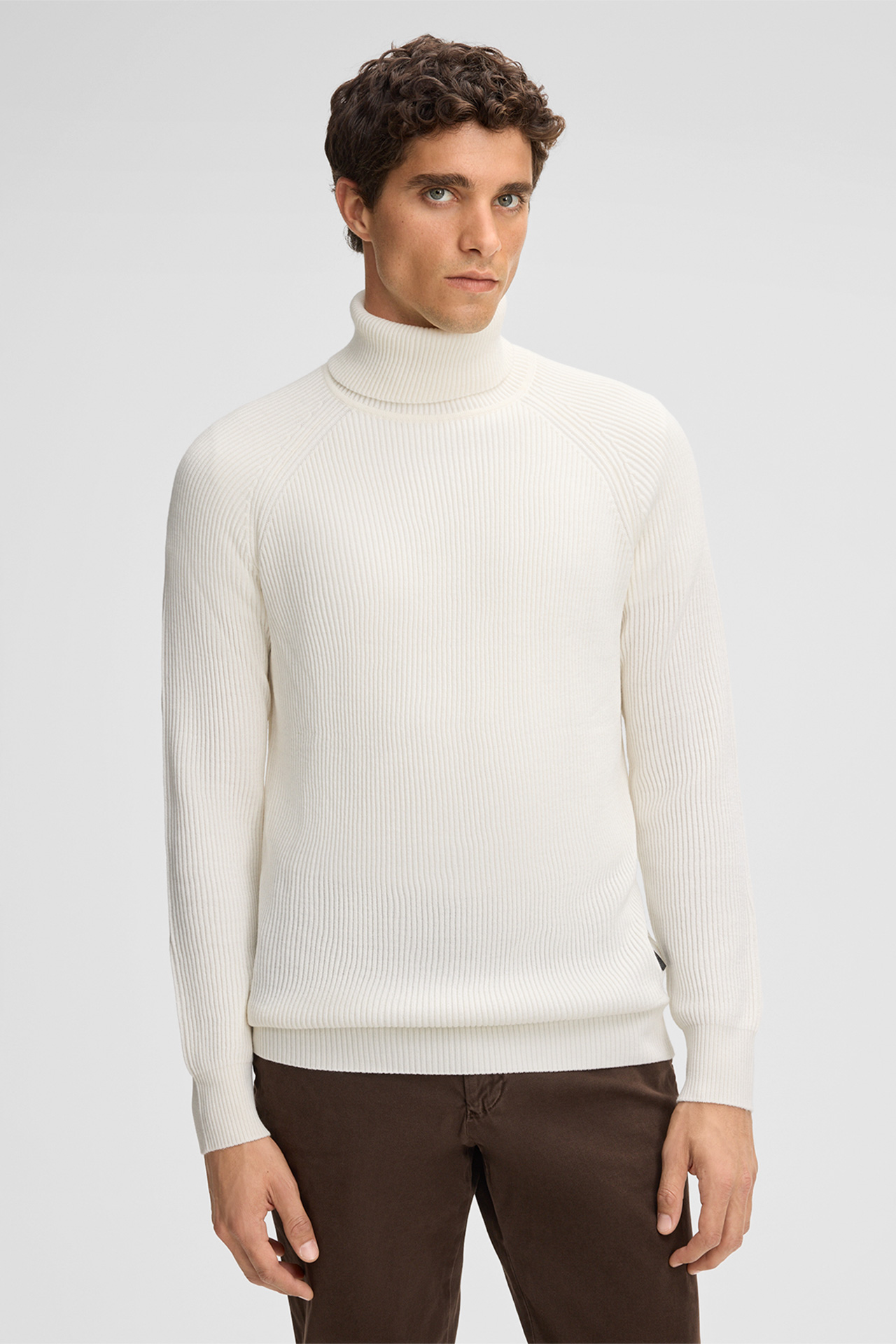 Rollkragenpullover Hamilton, creme
