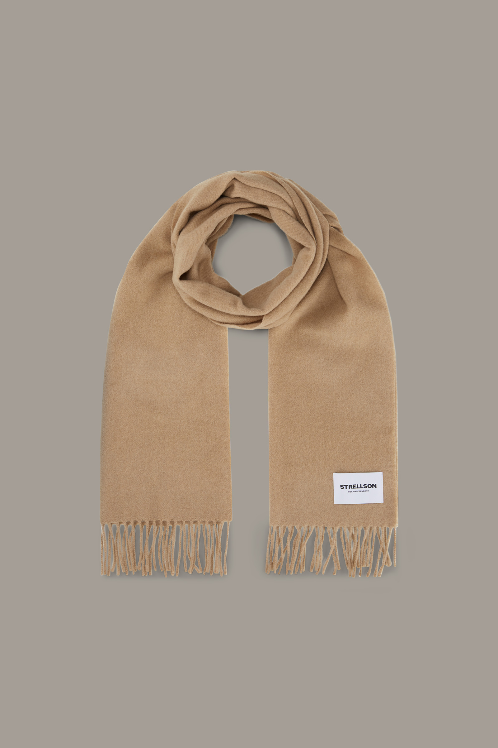 Wollmix-Schal Piers, beige